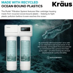 Replacement Filter Cartridges for Purita™ 2-Stage Under Sink Water Filtration System with Carbon Block and Polypropylene Filters