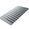 Self-Draining Silicone Dish Drying Mat or Trivet for Kitchen Counter in Light Grey