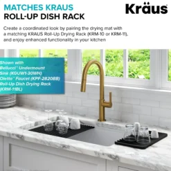 Self-Draining Silicone Dish Drying Mat or Trivet for Kitchen Counter in Light Grey