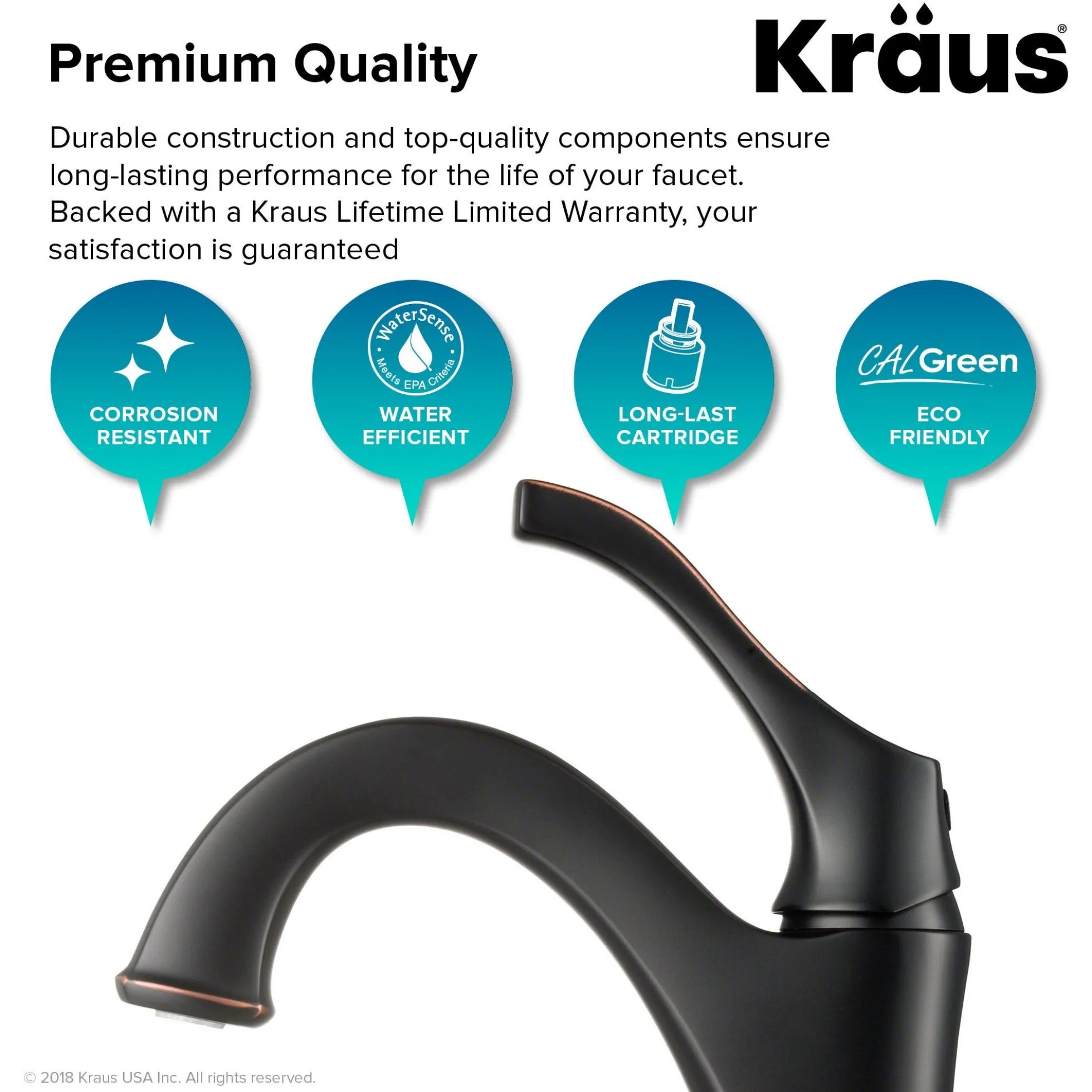Single Handle Basin Bathroom Faucet with Lift Rod Drain and Deck Plate in Oil Rubbed Bronze