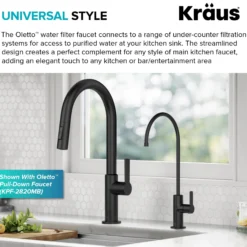 Single Handle Drinking Water Filter Faucet for Reverse Osmosis or Water Filtration System in Matte Black