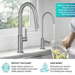 Single Handle Drinking Water Filter Faucet for Reverse Osmosis or Water Filtration System in Spot-Free Antique Champagne Bronze