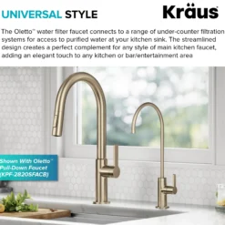 Single Handle Drinking Water Filter Faucet for Reverse Osmosis or Water Filtration System in Spot-Free Antique Champagne Bronze