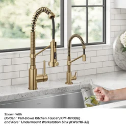 Single Handle Drinking Water Filter Faucet for Reverse Osmosis or Water Filtration System in Brushed Brass