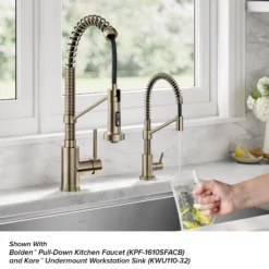 Single Handle Drinking Water Filter Faucet for Reverse Osmosis or Water Filtration System in Spot-Free Antique Champagne Bronze