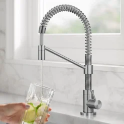 Single Handle Drinking Water Filter Faucet for Reverse Osmosis or Water Filtration System in Spot-Free Stainless Steel