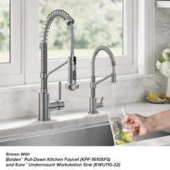 Single Handle Drinking Water Filter Faucet for Reverse Osmosis or Water Filtration System in Spot-Free Stainless Steel