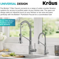 Single Handle Drinking Water Filter Faucet for Reverse Osmosis or Water Filtration System in Spot-Free Stainless Steel