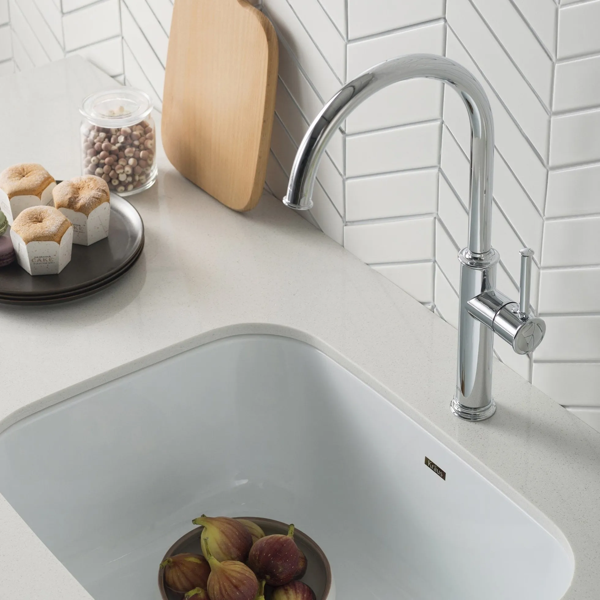 Single Handle Kitchen Bar Faucet in Chrome