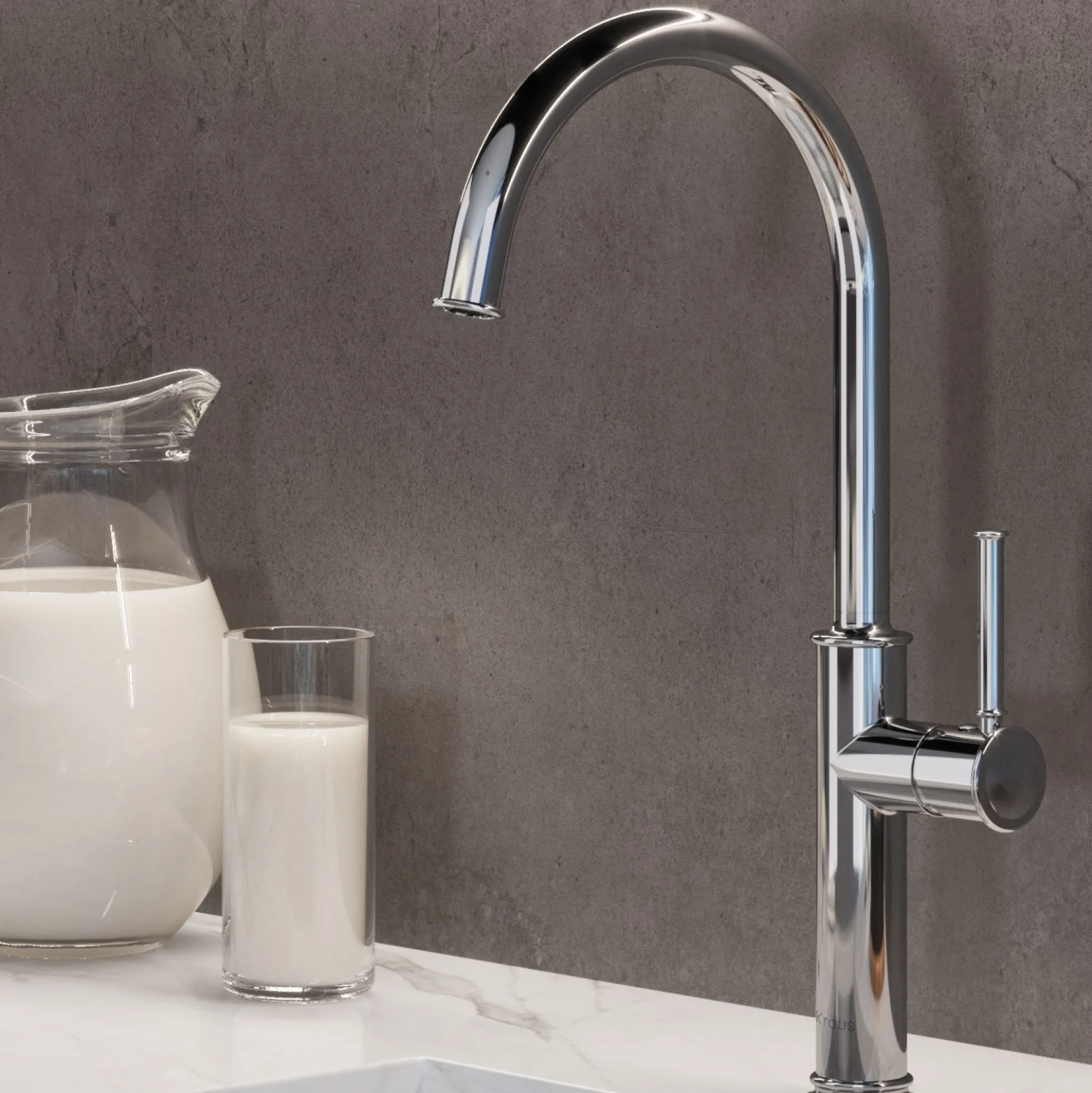 Single Handle Kitchen Bar Faucet in Chrome