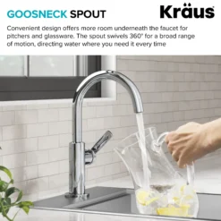 Single Handle Kitchen Bar Faucet in Chrome