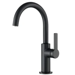 Single Handle Kitchen Bar Faucet in Matte Black