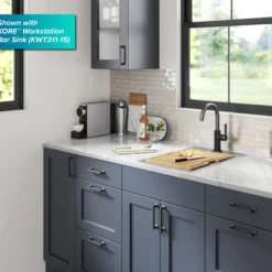 Single Handle Kitchen Bar Faucet in Matte Black / Spot Free Black Stainless Steel