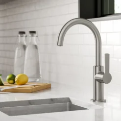 Single Handle Kitchen Bar Faucet in Spot Free Stainless Steel