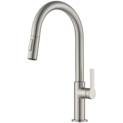 Single Handle Pull Down Kitchen Faucet in Spot Free Stainless Steel