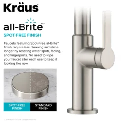 Single Handle Pull Down Kitchen Faucet in Spot Free Stainless Steel