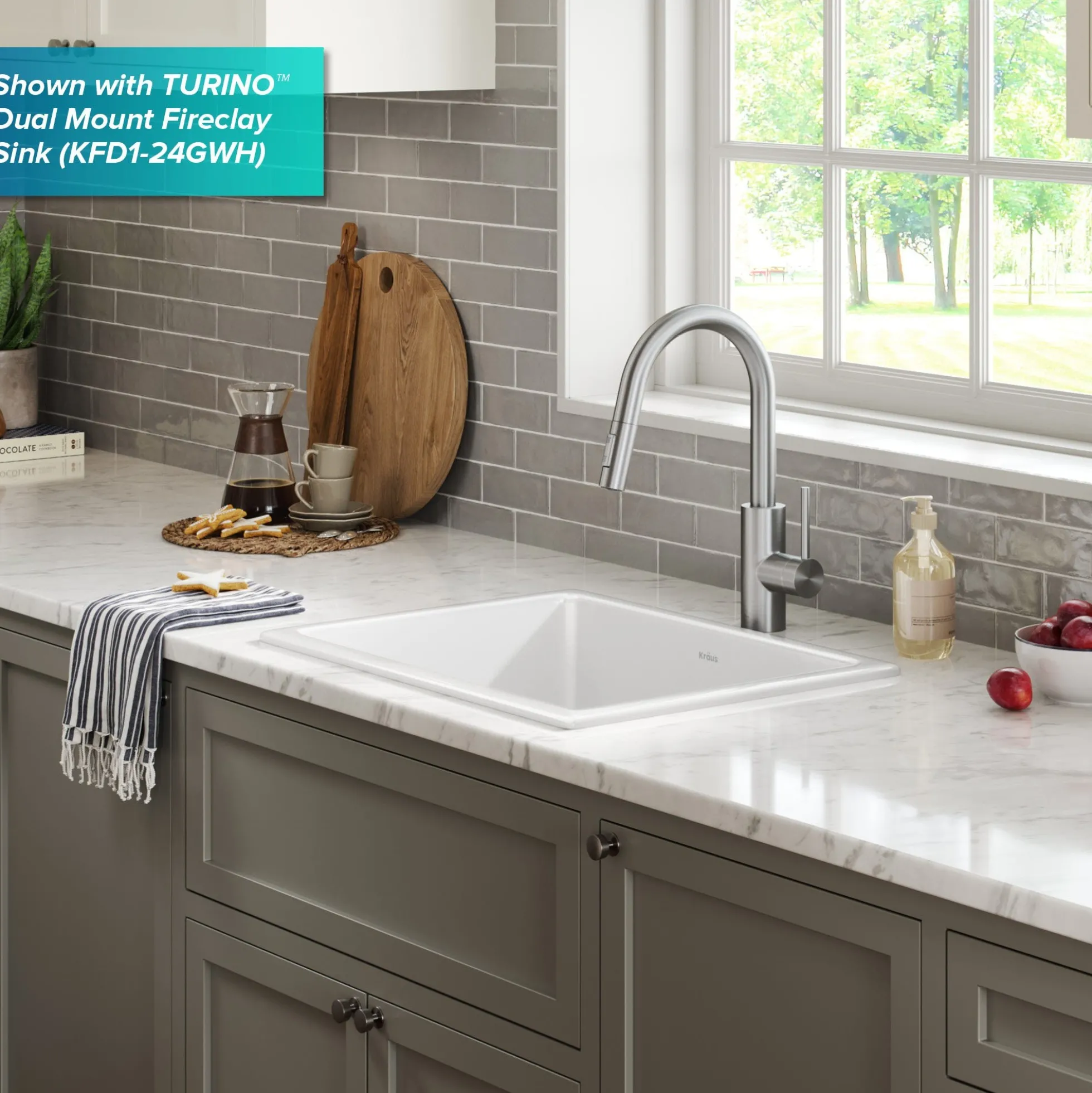 Single Handle Pull Down Kitchen Faucet with QuickDock Top Mount Installation Assembly in Spot Free Stainless Steel