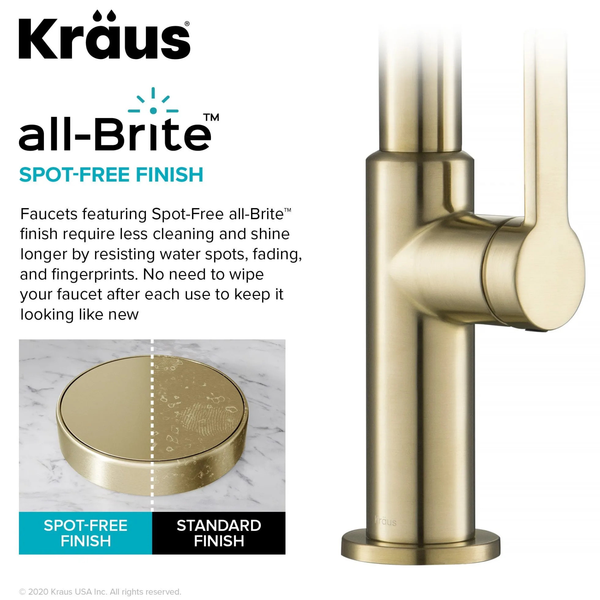 Single Handle Pull Down Kitchen Faucet in Spot Free Antique Champagne Bronze
