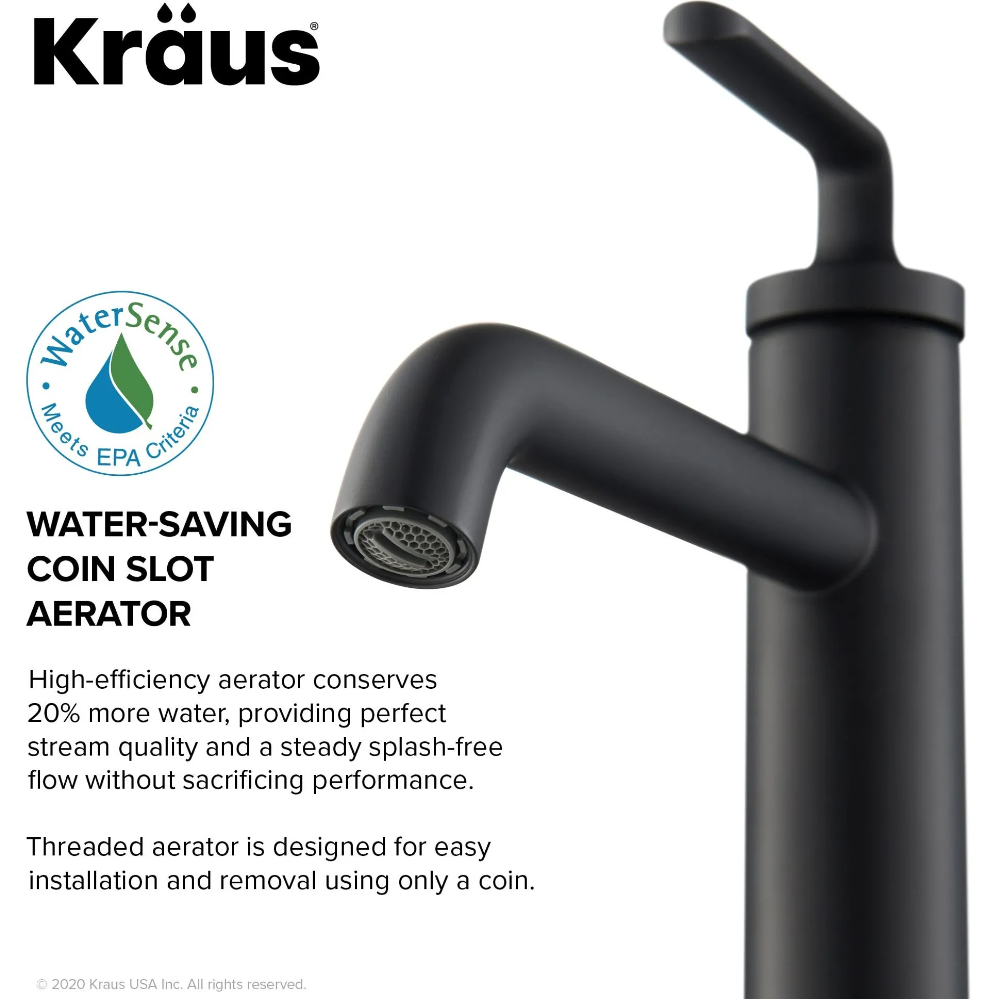 Single Handle Vessel Bathroom Faucet with Pop-Up Drain in Matte Black