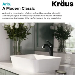 Single Handle Vessel Bathroom Faucet with Pop-Up Drain in Oil Rubbed Bronze