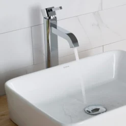 Single Handle Vessel Bathroom Faucet in Chrome
