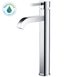 Single Handle Vessel Bathroom Faucet in Chrome