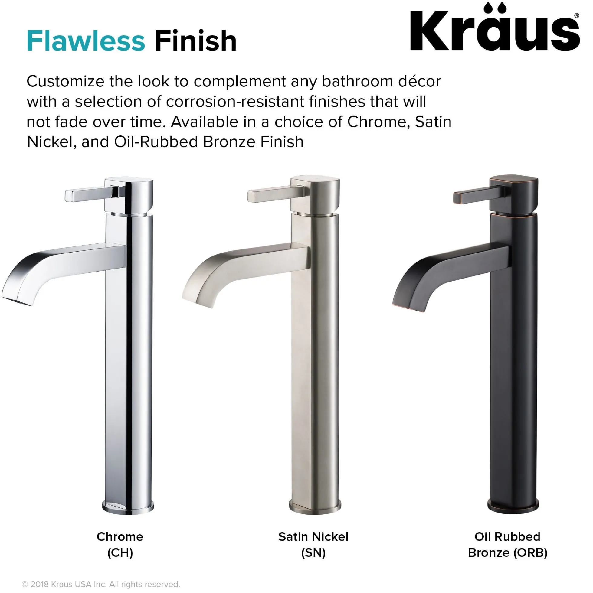 Single Handle Vessel Bathroom Faucet in Oil Rubbed Bronze
