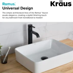 Single Handle Vessel Bathroom Faucet in Oil Rubbed Bronze