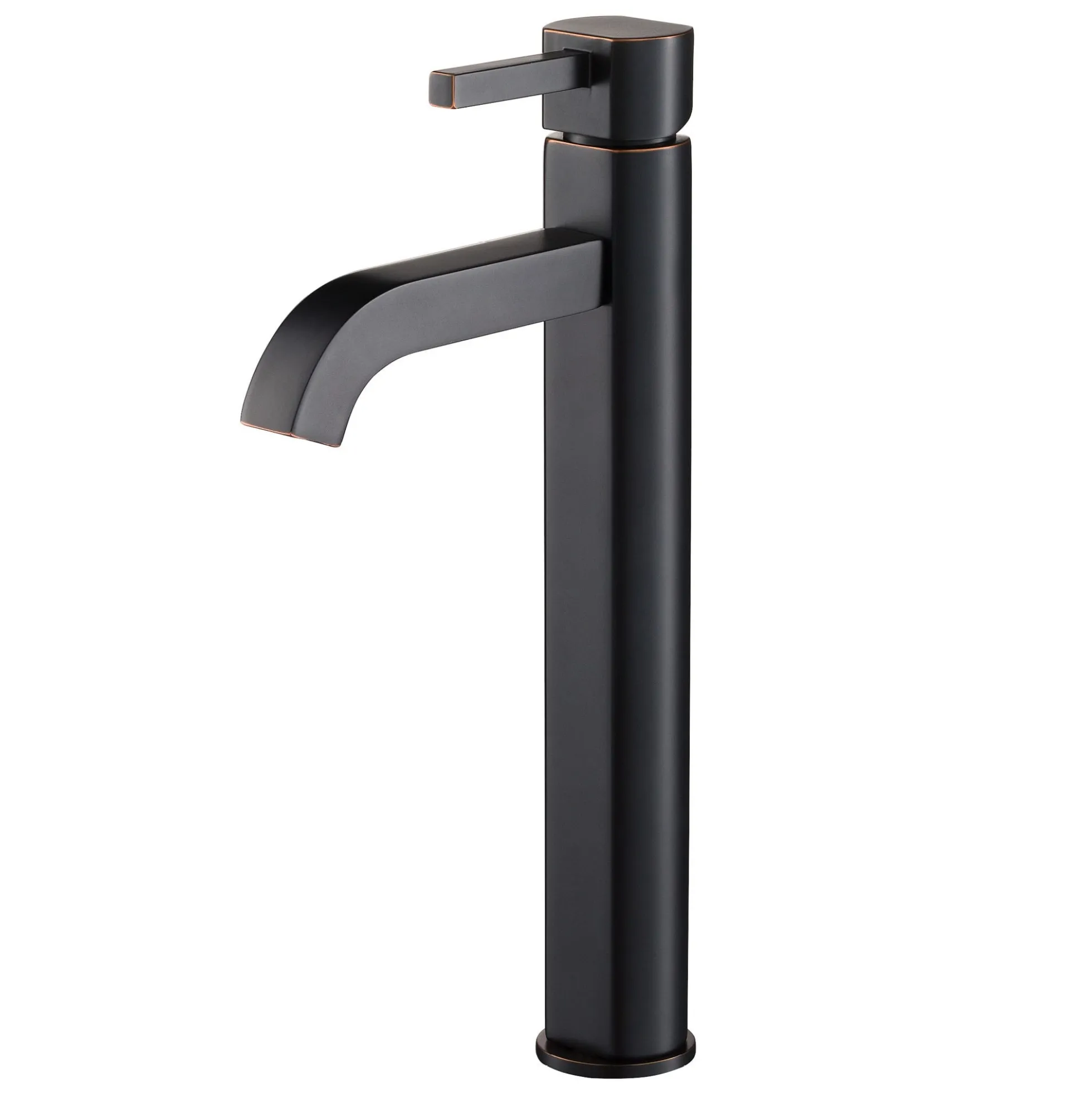 Single Handle Vessel Bathroom Faucet in Oil Rubbed Bronze