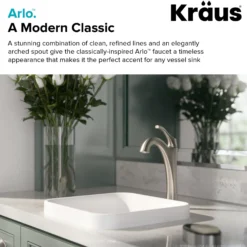 Single Handle Vessel Bathroom Faucet with Pop-Up Drain in Spot Free Stainless Steel (2-Pack)