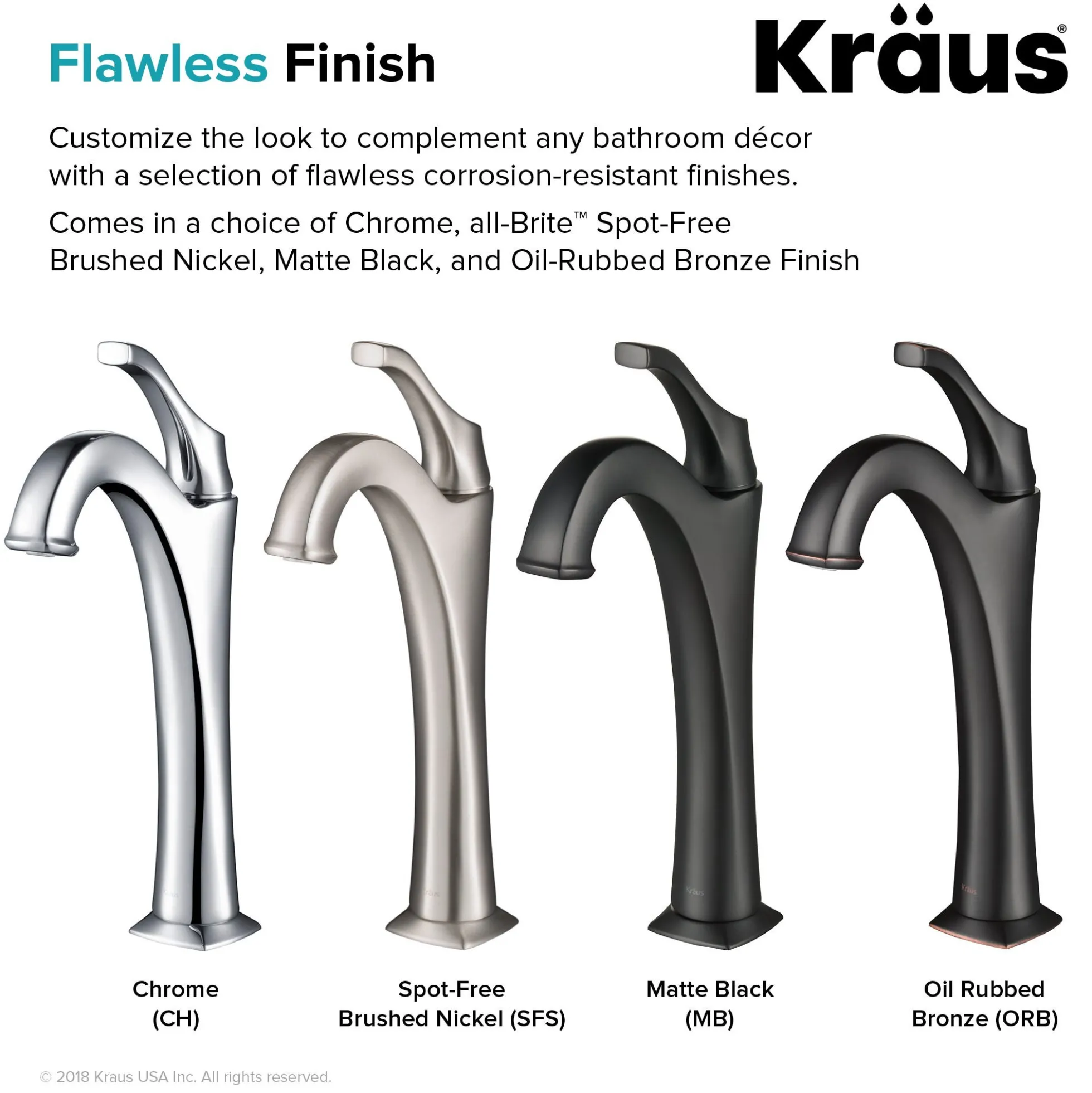Single Handle Vessel Bathroom Faucet with Pop-Up Drain in Matte Black (2-Pack)