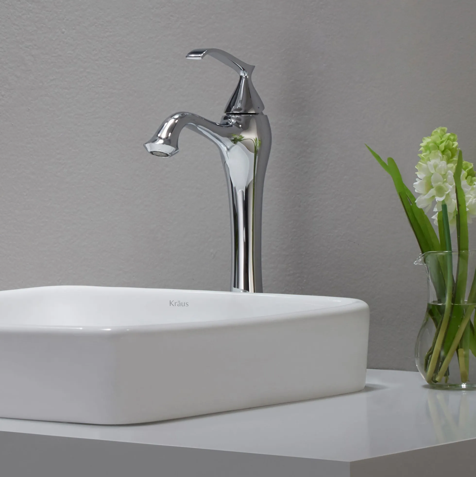 16 1/2" Square Semi-Recessed Ceramic Bathroom Sink in White with Pop-Up Drain in Oil Rubbed Bronze