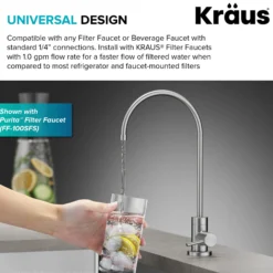 2-Stage Under Sink Water Filtration System with Digital Display Monitor