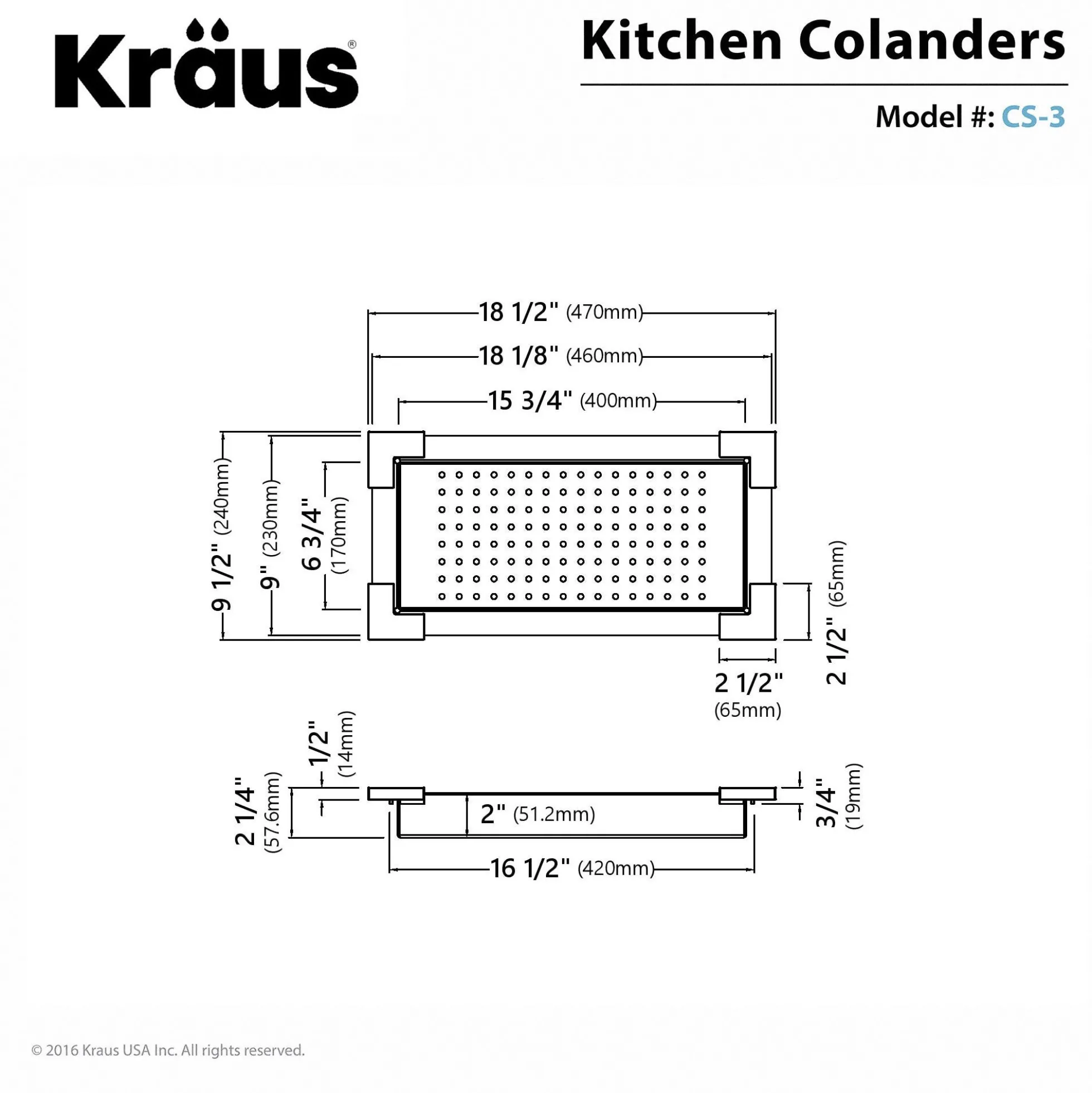 Stainless Steel Colander