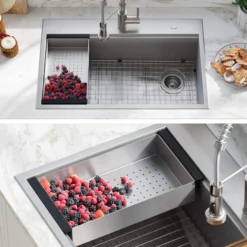 Stainless Steel Colander for Workstation Kitchen Sink
