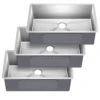 32" Stainless Steel Undermount Single Bowl Kitchen Sink (Builder Pack of 3)