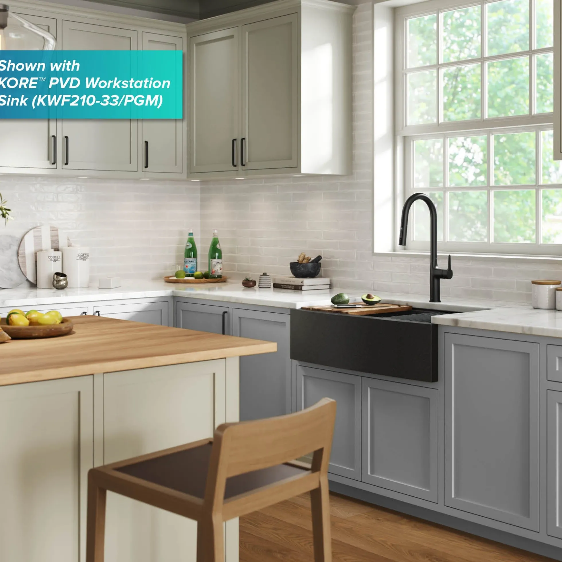 Tall Modern Pull-Down Single Handle Kitchen Faucet in Matte Black