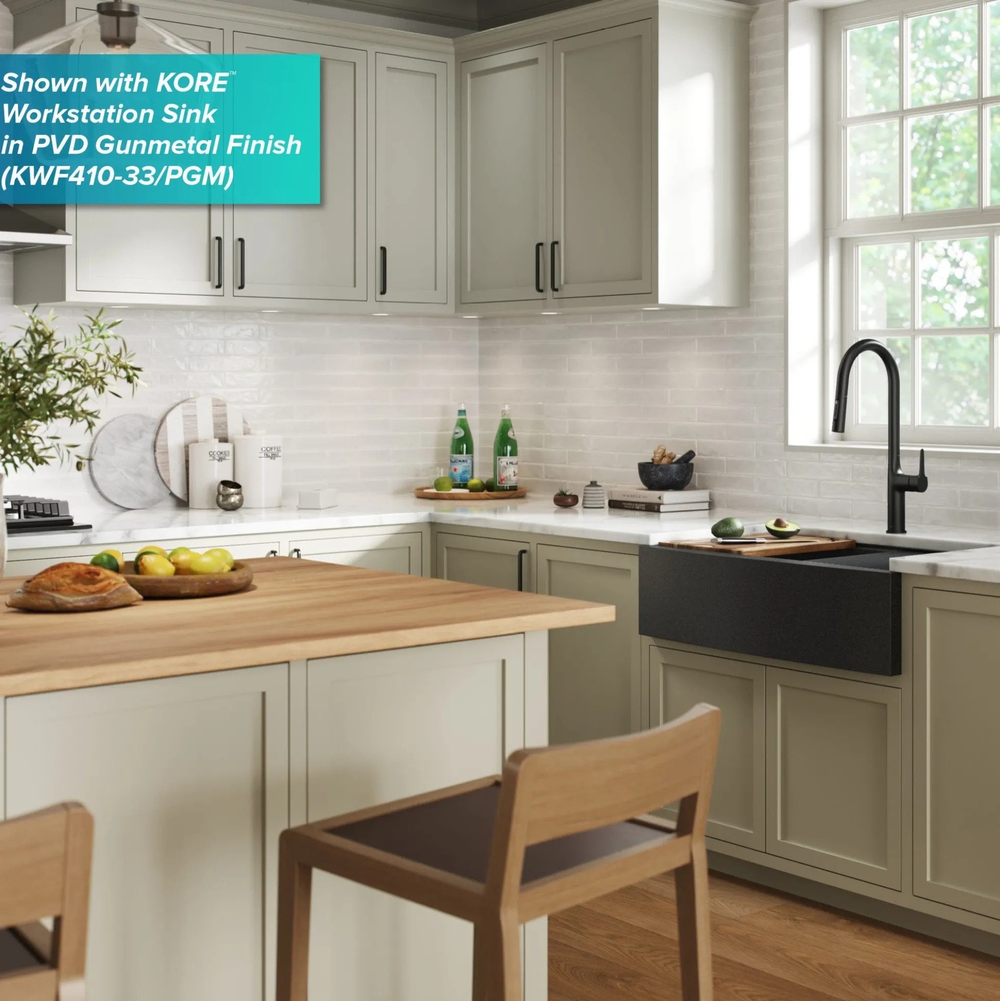 Tall ModernSingle-HandleTouch KitchenSink Faucet with Pull Down Sprayer inMatte Black