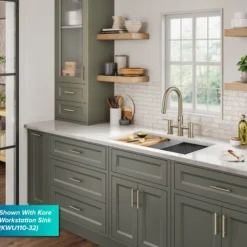 Touchless Sensor Bridge Kitchen Faucet with Pull-Down Sprayhead in Spot-Free Antique Champagne Bronze