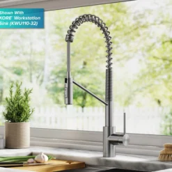 Touchless Sensor Commercial Pull-Down Single Handle Kitchen Faucet with QuickDock™ Top Mount Assembly in Spot Free Stainless Steel