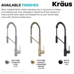 Touchless Sensor Commercial Pull-Down Single Handle Kitchen Faucet with QuickDock™ Top Mount Assembly in Spot Free Stainless Steel