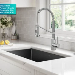 Touchless Sensor Commercial Style 2-Function Single Handle Pull-Down Kitchen Faucet in Spot-Free Stainless Steel