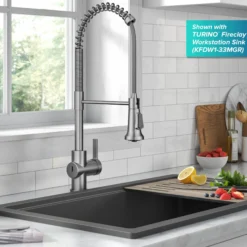 Touchless Sensor Commercial Single Handle Pull Down Kitchen Faucet in Spot Free Stainless Steel