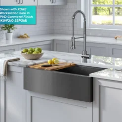 Touchless Sensor Commercial Single Handle Pull Down Kitchen Faucet in Spot Free Stainless Steel