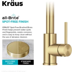 Touchless Sensor 2-Function Single Handle Pull Down Kitchen Faucet in Spot-Free Brushed Brass