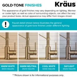 Touchless Sensor 2-Function Single Handle Pull Down Kitchen Faucet in Spot-Free Brushed Brass