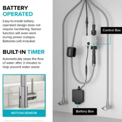 Touchless Sensor 2-Function Single Handle Pull Down Kitchen Faucet in Spot-Free Stainless Steel