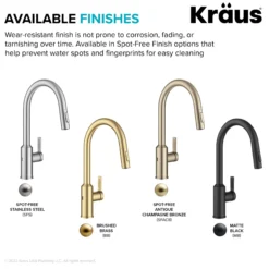Touchless Sensor Pull-Down Single Handle Kitchen Faucet in Brushed Brass
