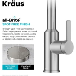 Touchless Sensor Pull-Down Single Handle Kitchen Faucet in Spot-Free Stainless Steel