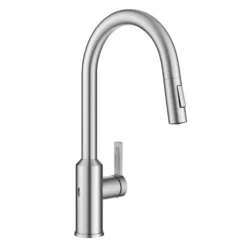Touchless Sensor Pull-Down Single Handle Kitchen Faucet in Spot-Free Stainless Steel